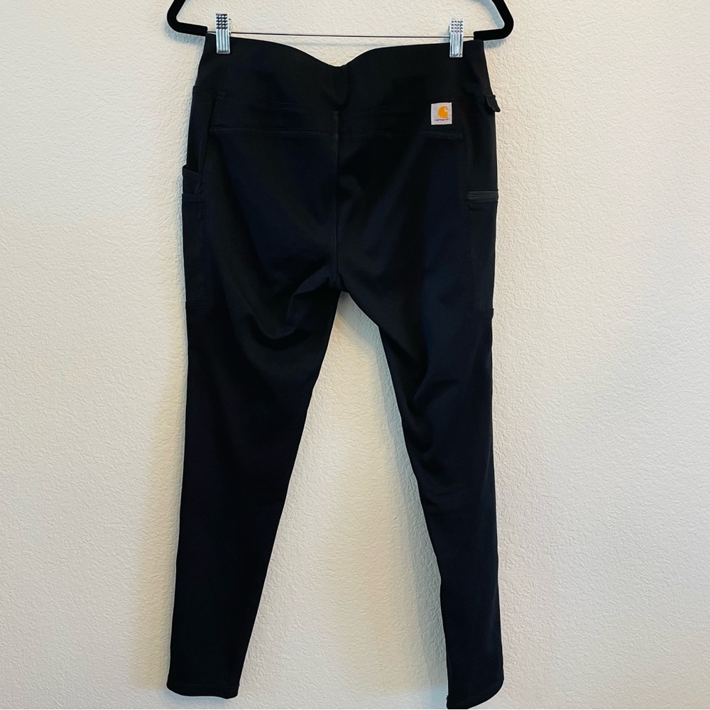 Carhartt Black Womens Force Fitted Lightweight Utility Leggings | Medium - Picture 2 of 6